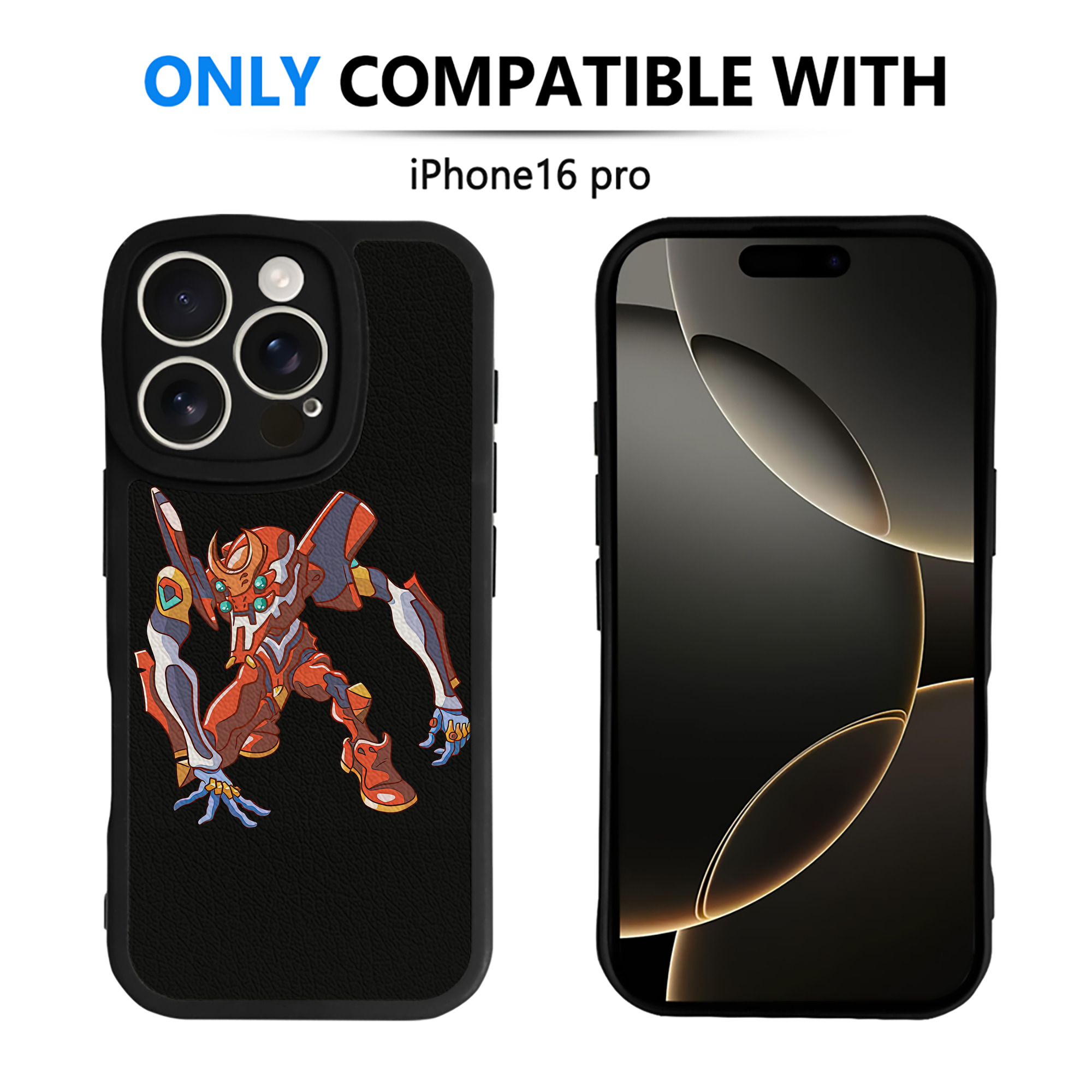（画像用） EVA 新世紀エヴァンゲリオン 【iPhone 16シリーズ対応】シリコンスマホケース（レザー調） 材質：シリコン